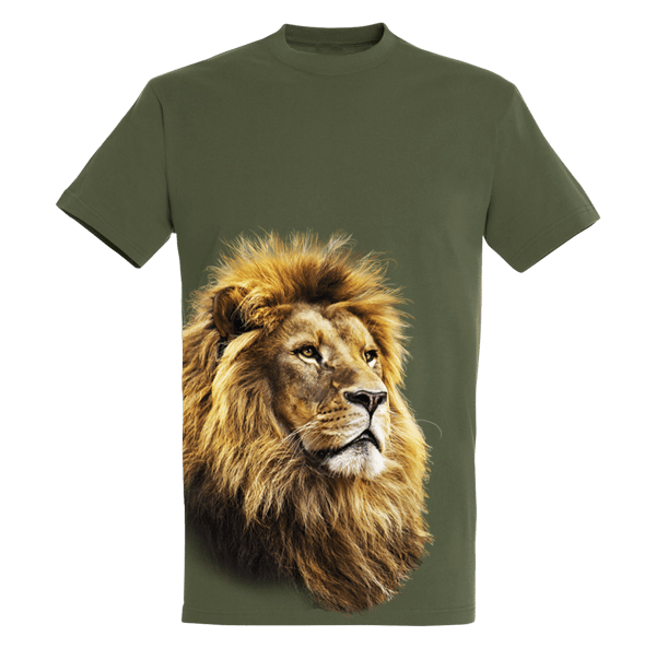 camiseta chico de león de la colección de camisetas de animales salvajes wild animals de Ralf Nature